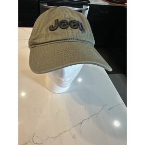 Jeep Embroidered Logo Design Baseball Cap Green